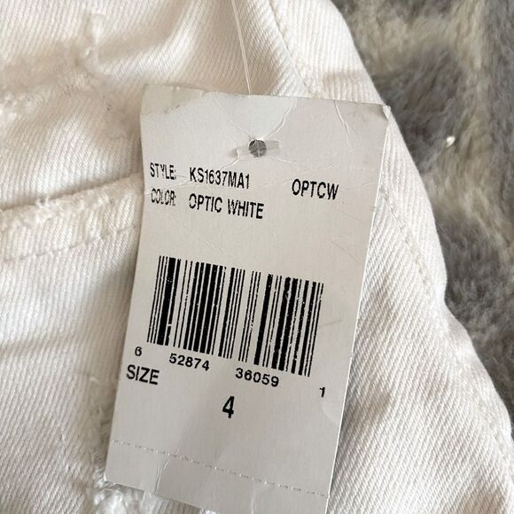 White cut off shorts KUT from the Kloth high rise Jane shorts| Anthropologie NWT - Picture 6 of 9